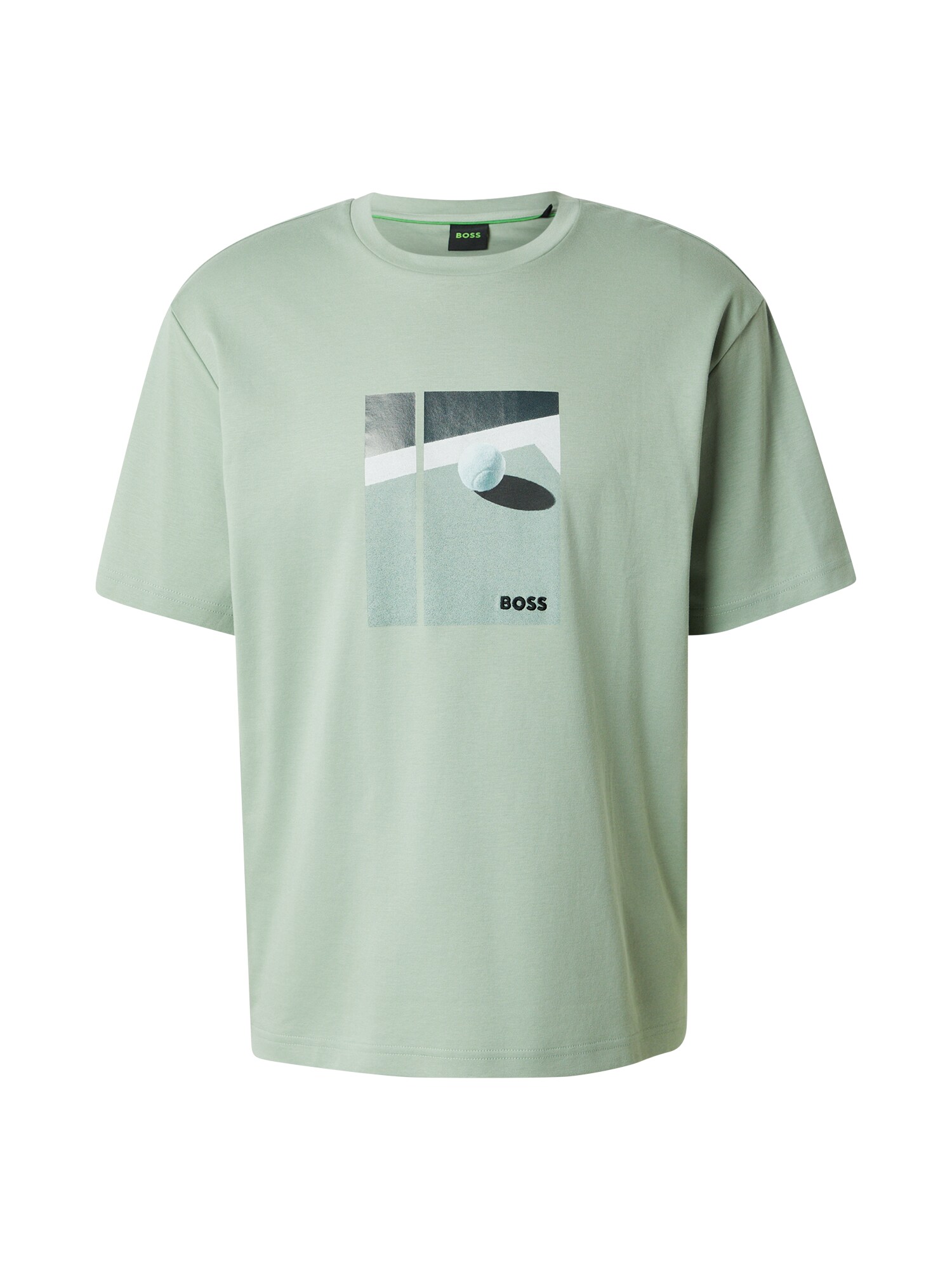 BOSS Tricou funcțional Join  verde mentă / verde închis / alb