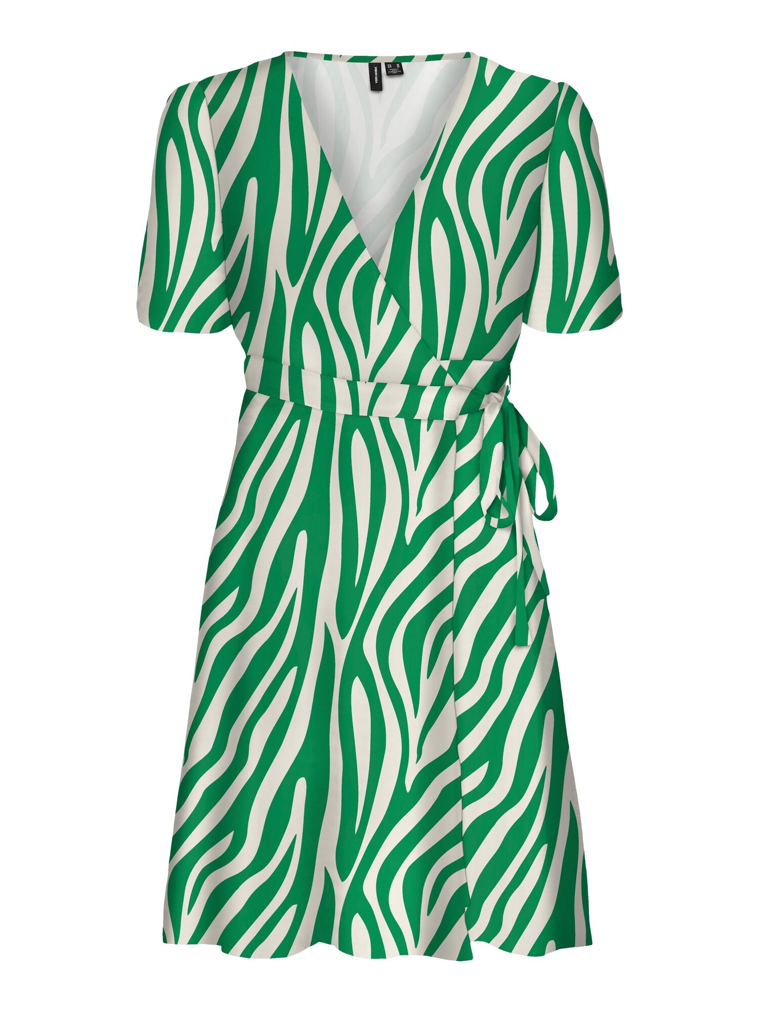 VERO MODA Šaty 'SMILLA'  zelená / biela