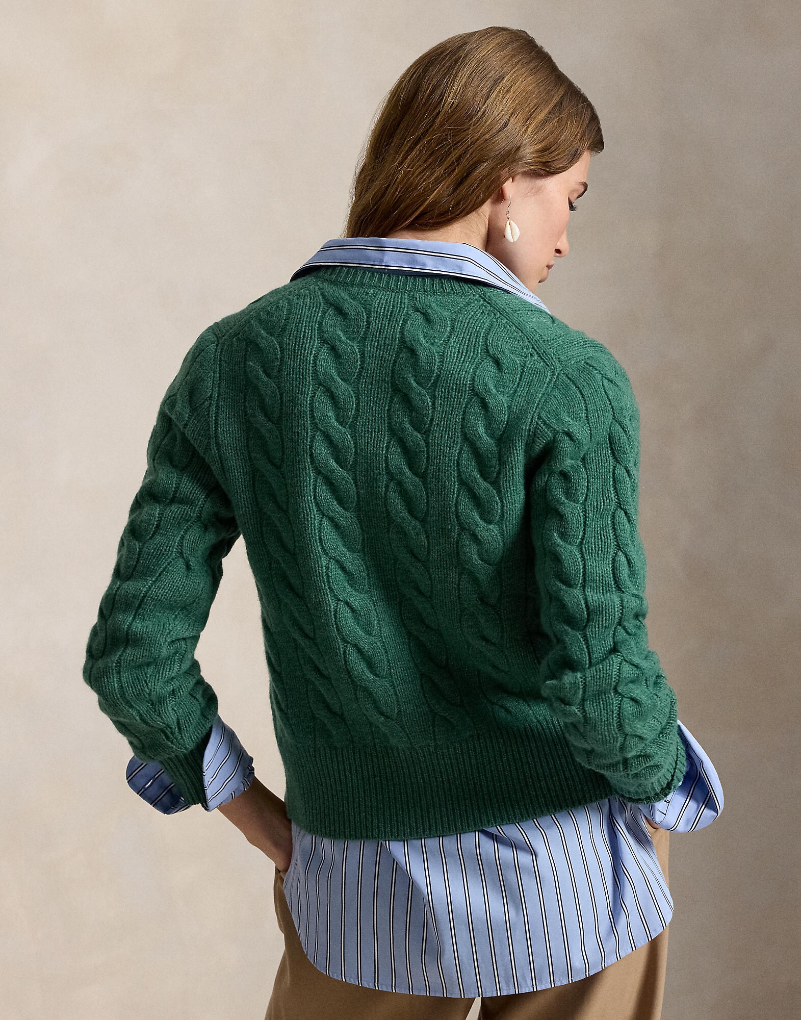 Polo Ralph Lauren Cárdigan verde – imagen 3