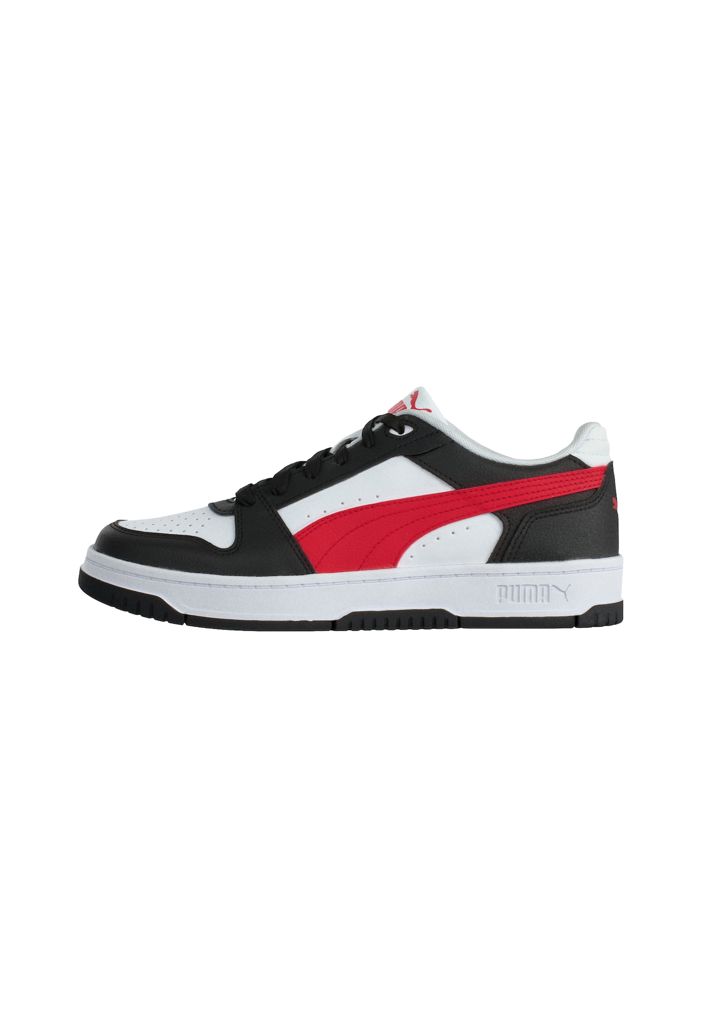 PUMA Sneaker roșu / negru / alb