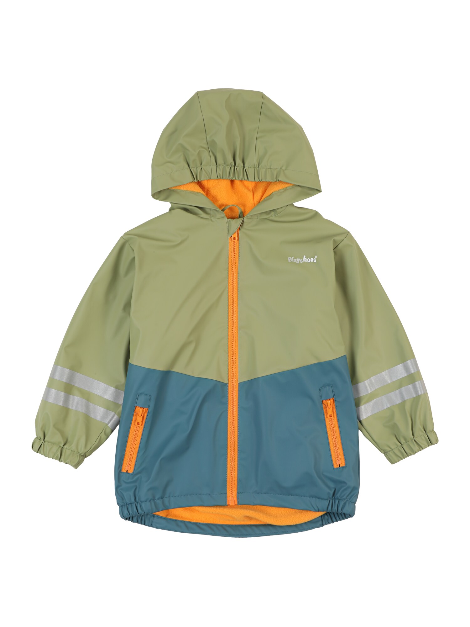 PLAYSHOES Geacă funcțională  verde petrol / verde pastel / portocaliu / argintiu