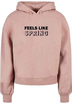 Merchcode Sweatshirt ‘Spring – Feels Like’ Oudroze / Zwart