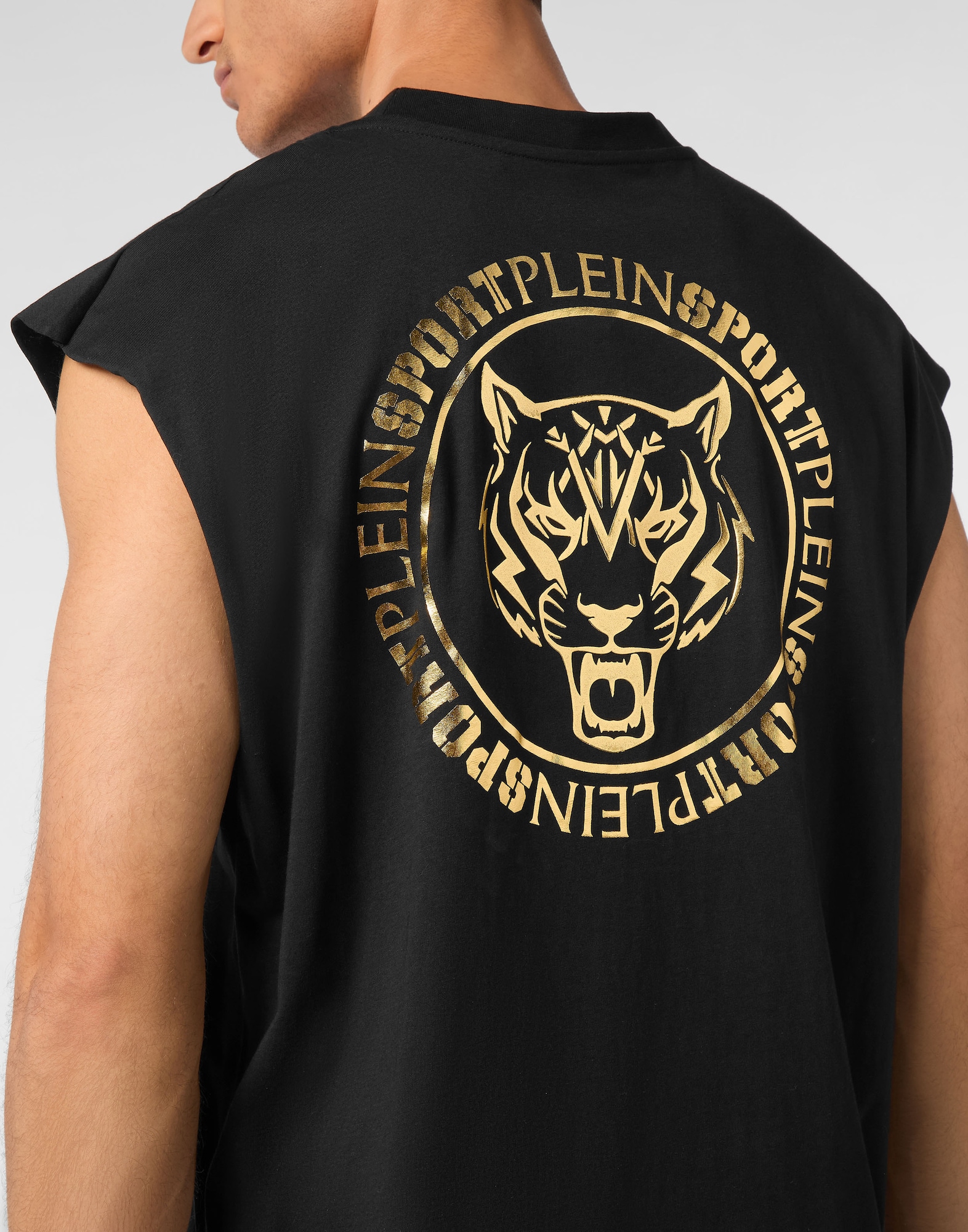 Plein Sport Camiseta oro / negro – imagen 4