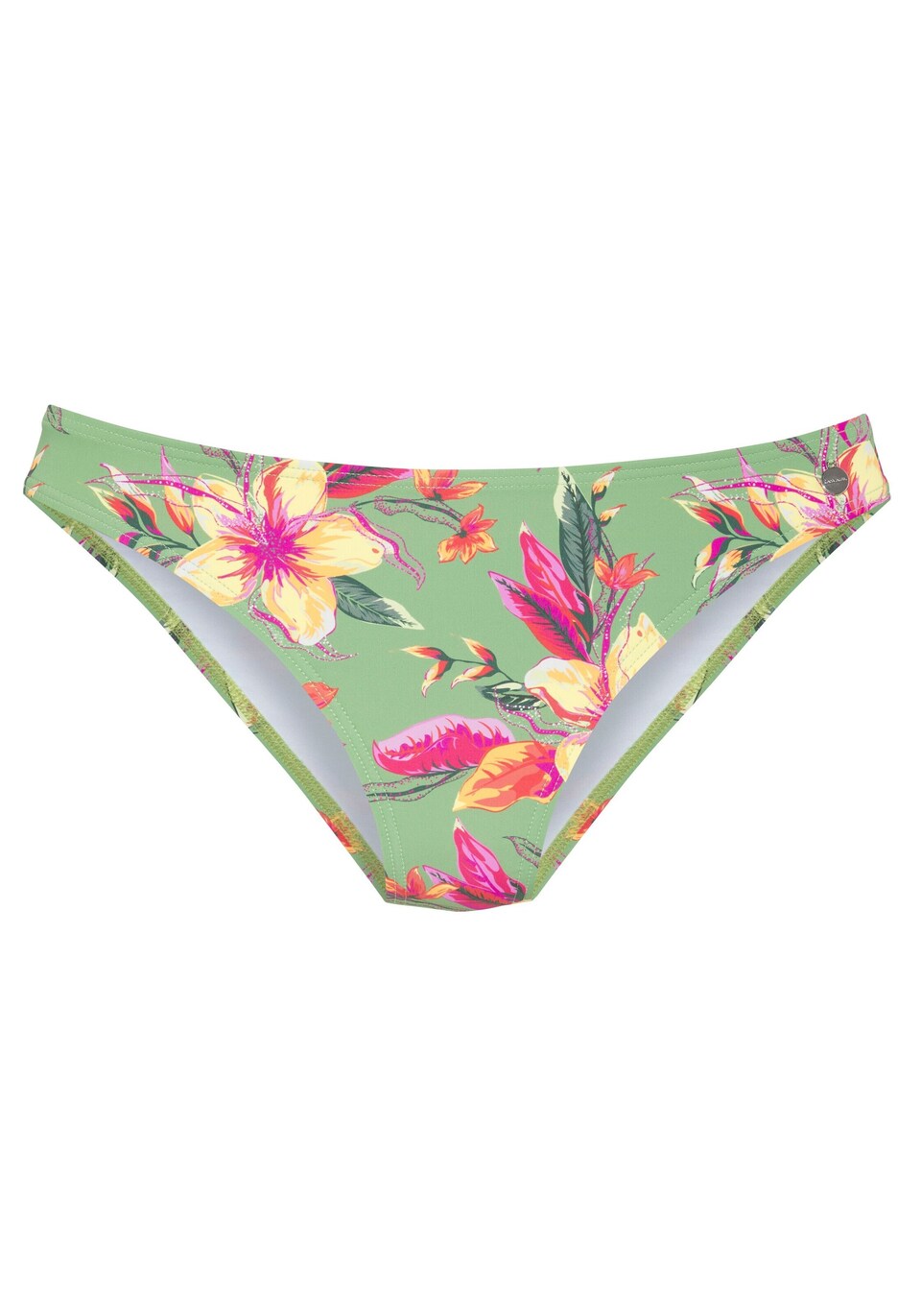 Bikiniunderdel gul / ljusgrön / fuchsia