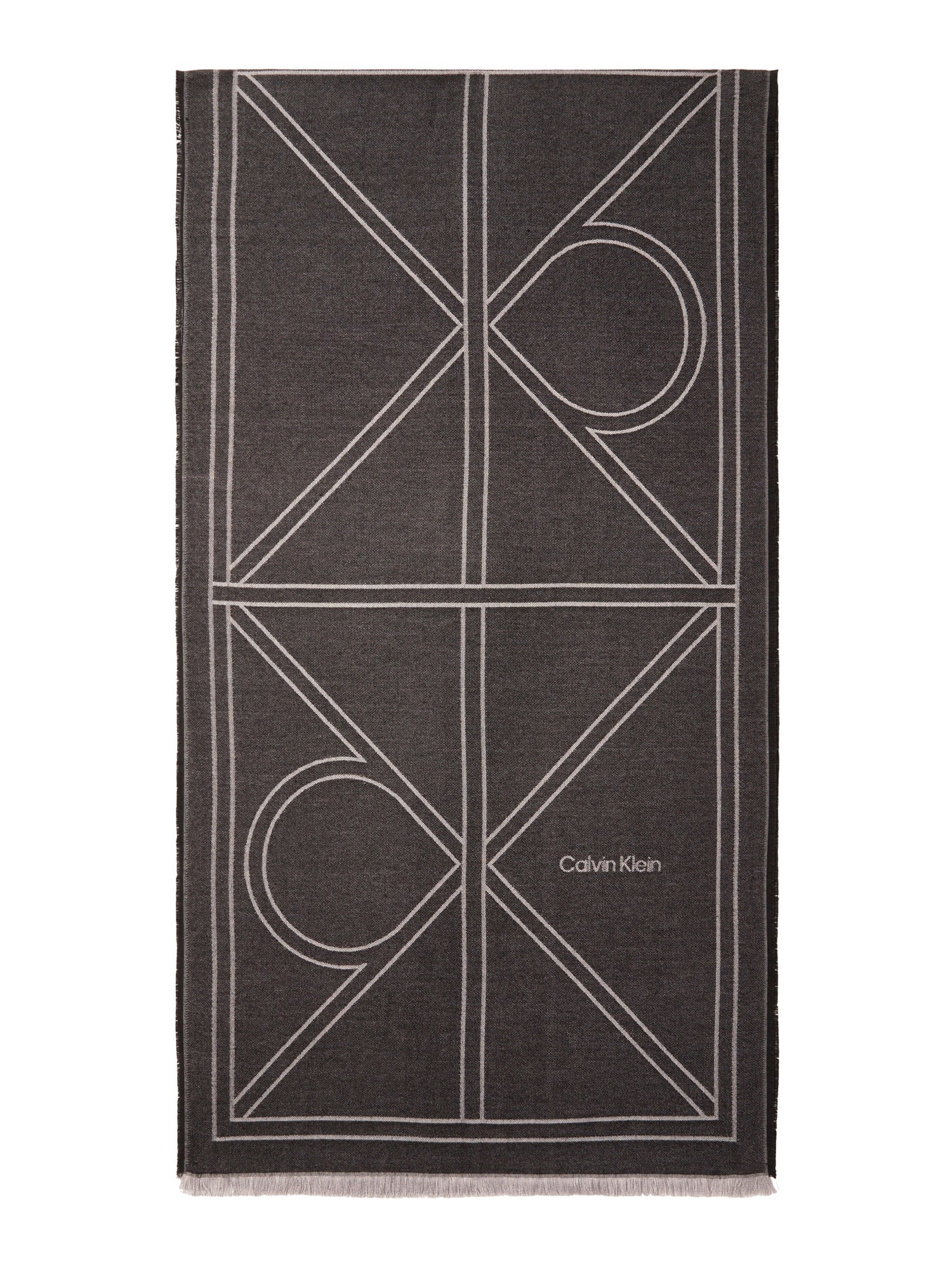 Calvin Klein Fular  negru amestecat / alb murdar