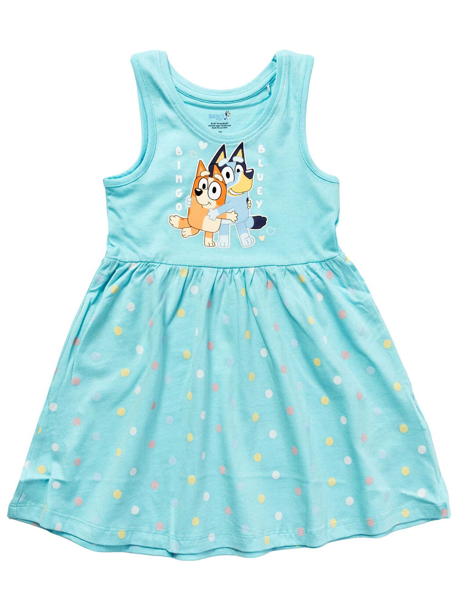 Bluey Vestido 'Bluey'  beige / azul / marrón