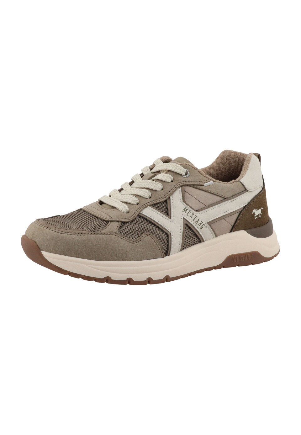 Låg sneaker beige / ecru / brun
