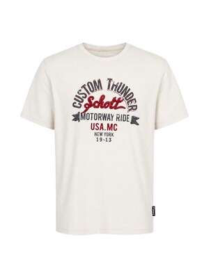 Schott NYC Camiseta  mezcla de colores / blanco