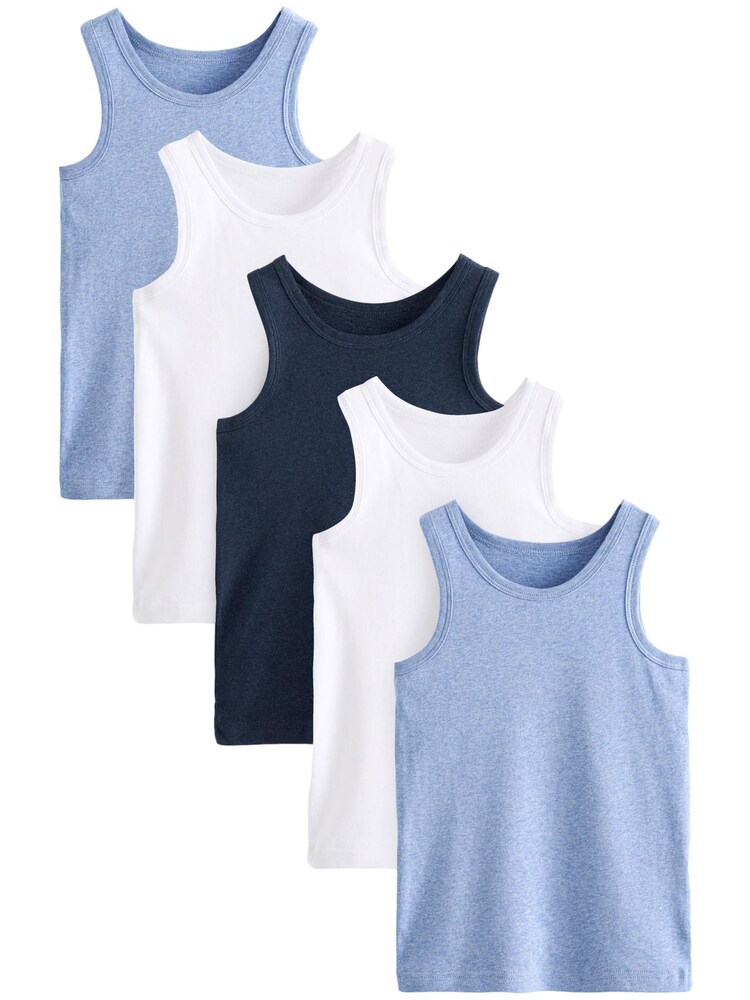 Next Unterhemd Jungen Größe 104 navy / hellblau / weiß