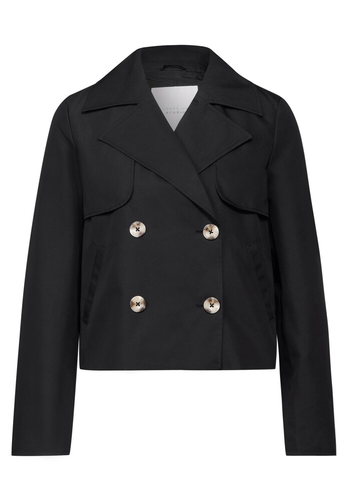 Street One Studio Kurzer Trenchcoat Damen Größe XXL schwarz