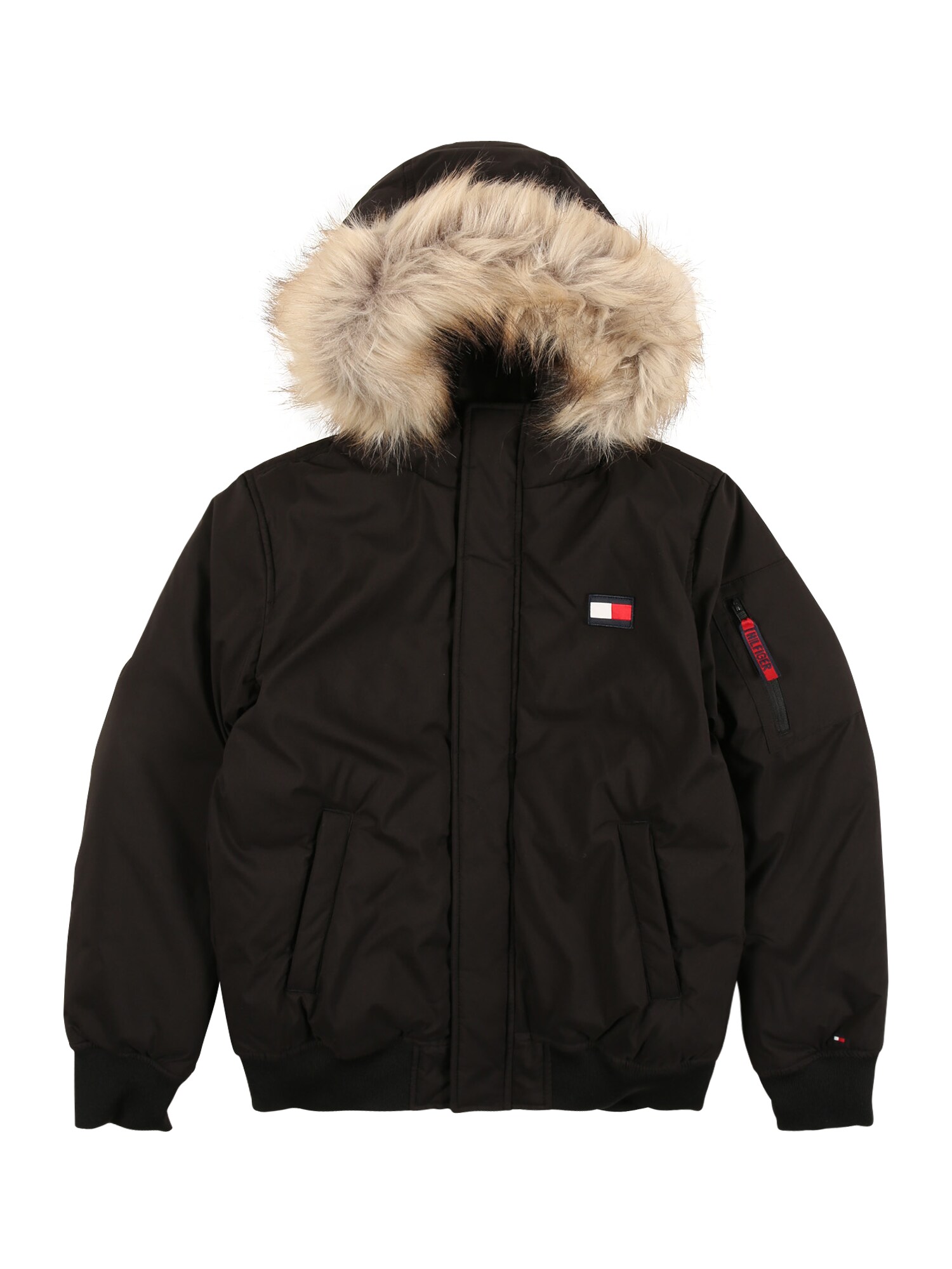 TOMMY HILFIGER Demisezoninė striukė  juoda