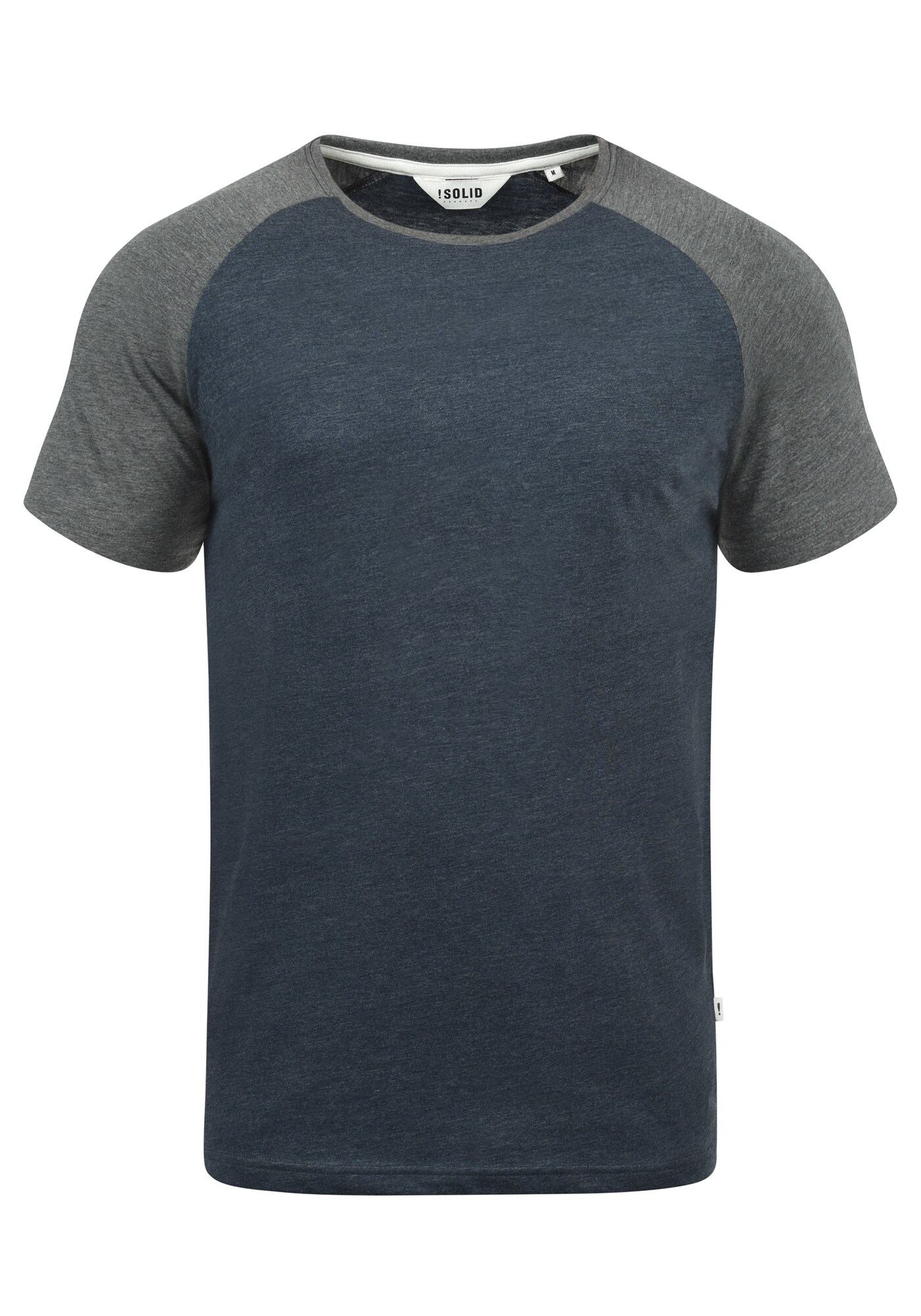 !Solid Camiseta 'Bastian'  azul noche / gris