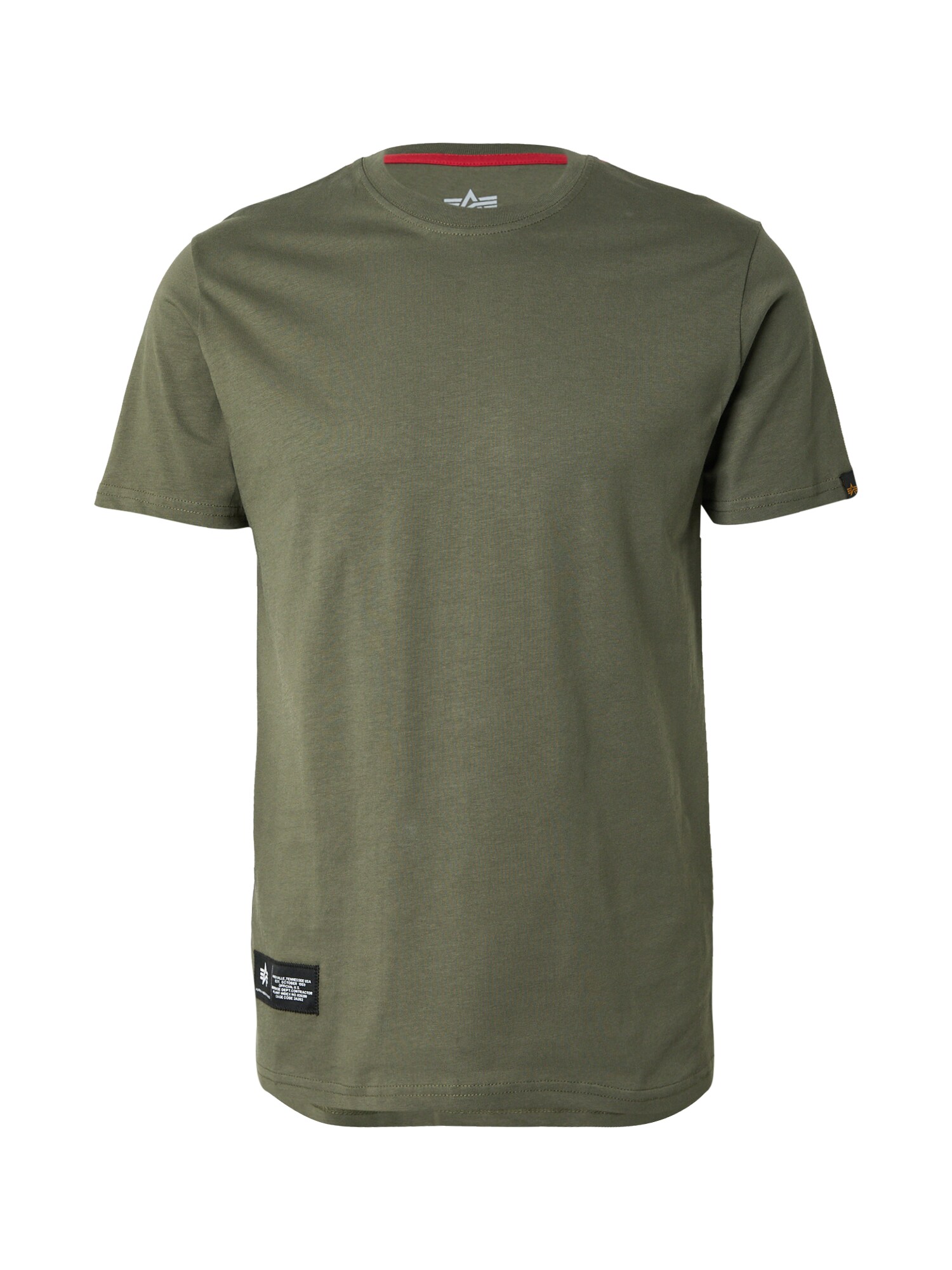 ALPHA INDUSTRIES Tricou  fildeş / verde pin