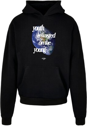 Lost Youth Sweatshirt ‘World’ Donkerblauw / Groen / Zwart / Wit