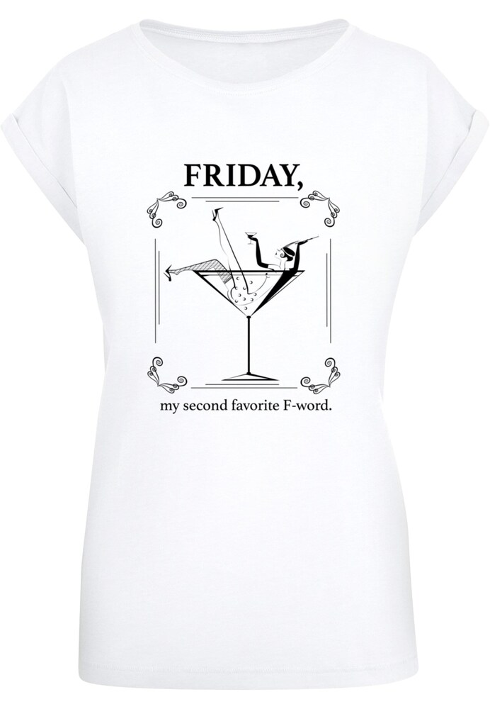 Mister Tee T-Shirt 'F-Word' Damen Größe 4XL schwarz / weiß