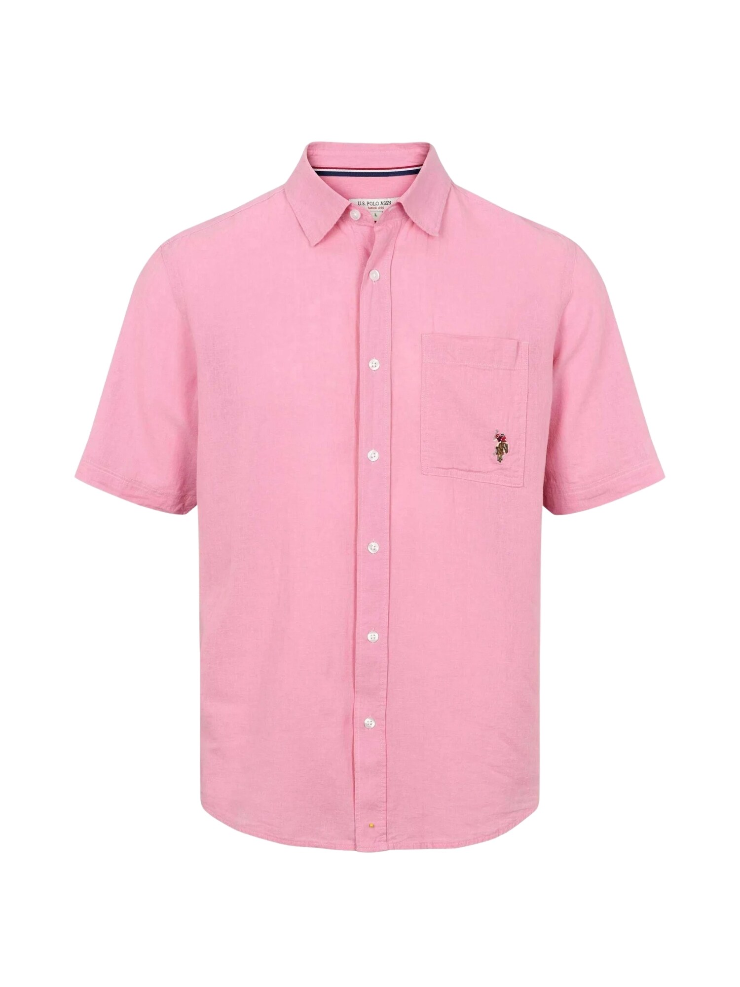 U.S. POLO ASSN. Cămașă ' UMFlori '  roz