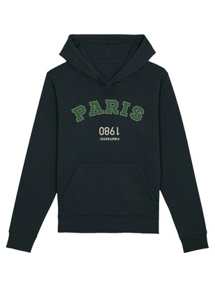 F4NT4STIC Sweatshirt ‘Paris 1980 ‘ Groen / Zwart / Wit