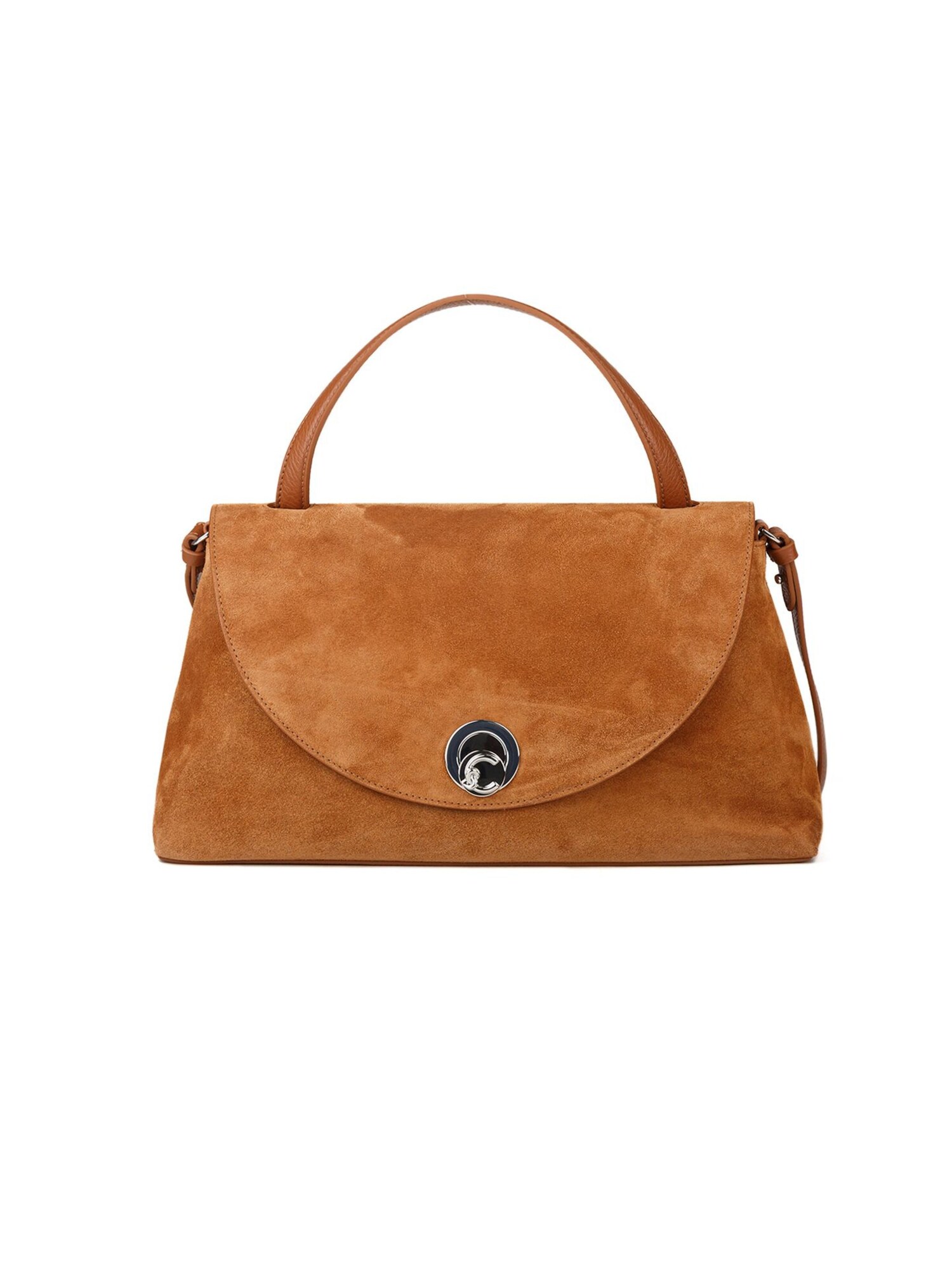 Coccinelle Bolso de mano 'Coccinelle Nikla Suede Bim Handbag Suede Leather'  cognac