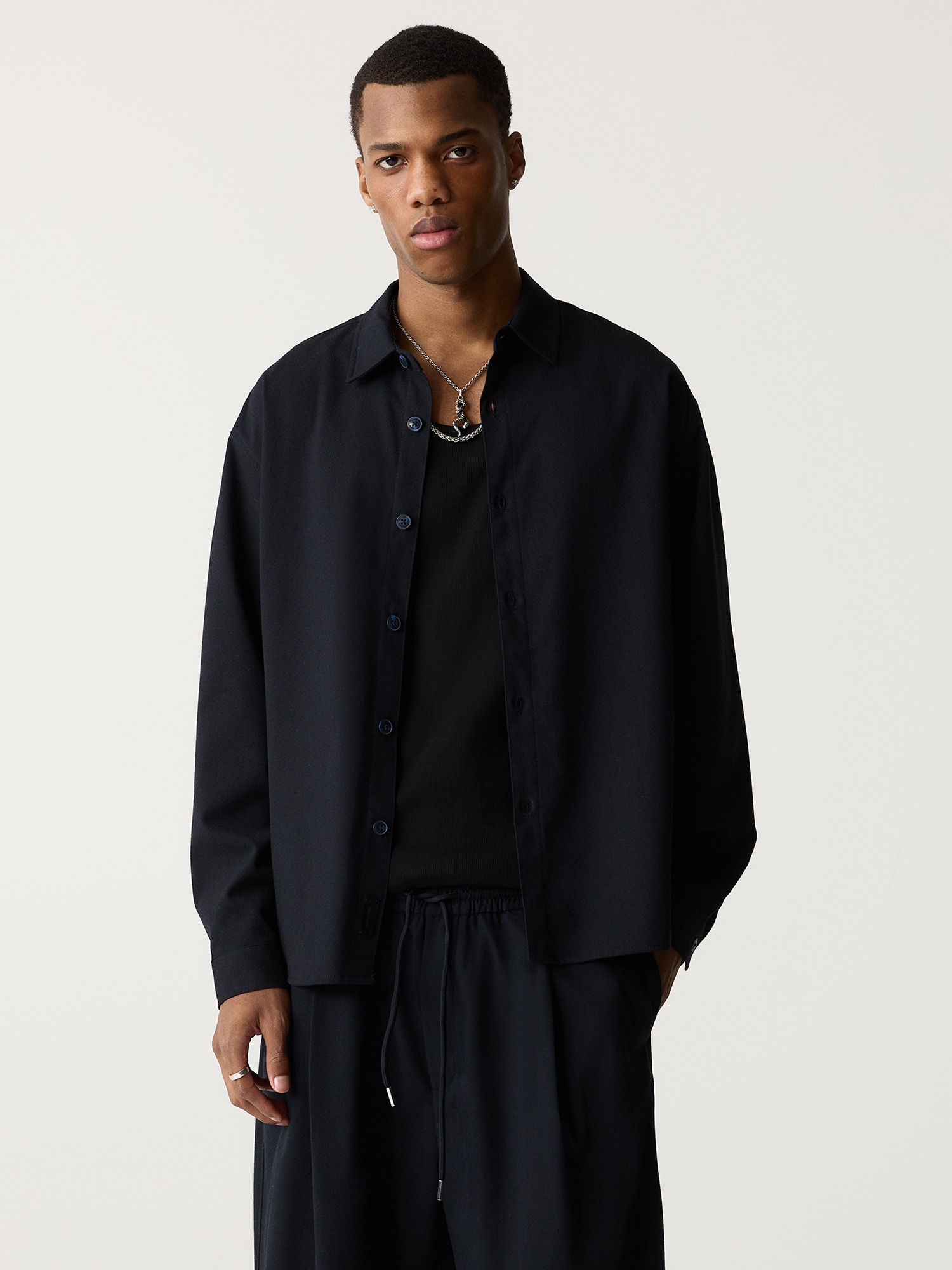 Pull&Bear Ing  éjkék termék 2. képe
