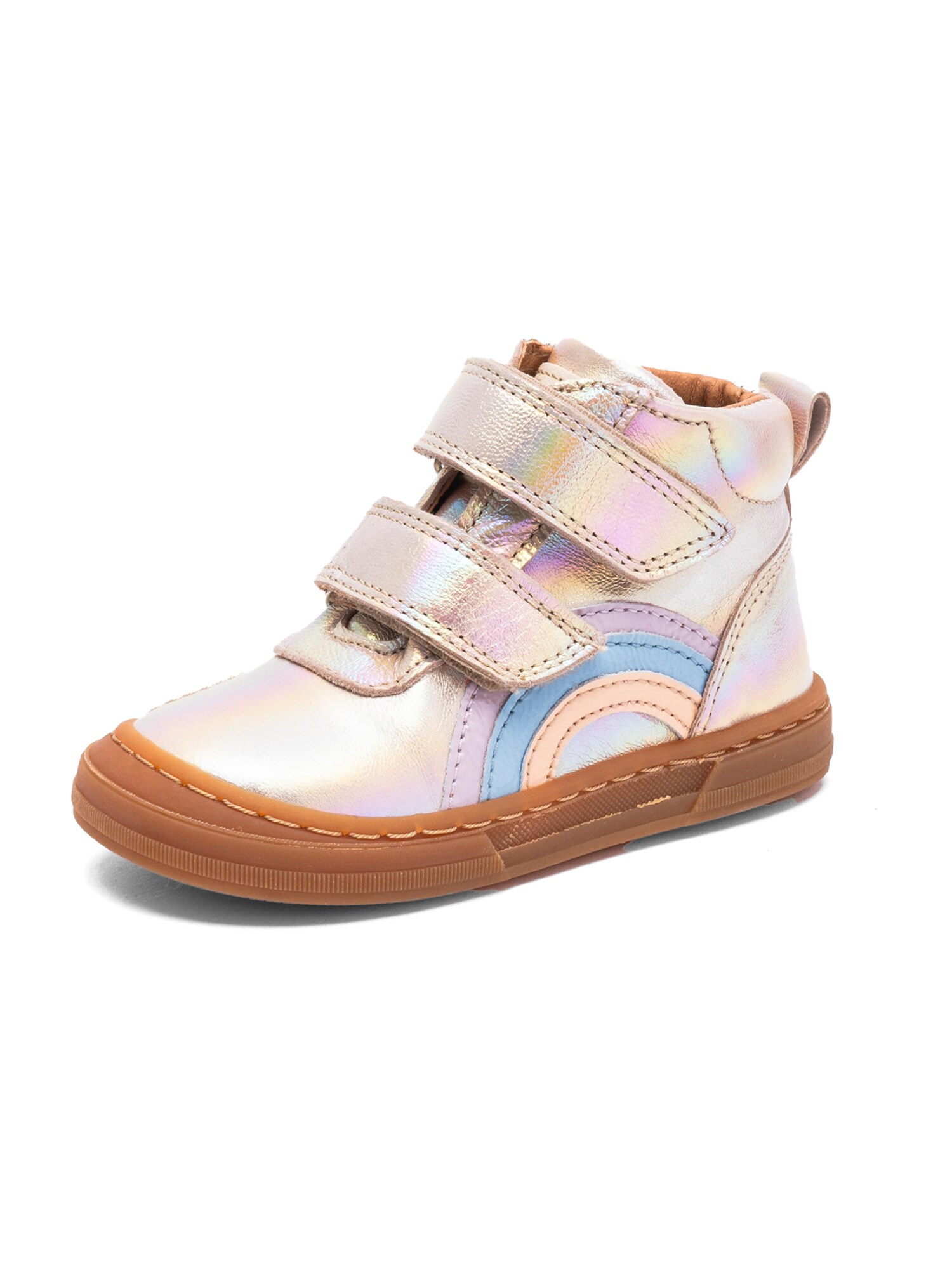 BISGAARD Sneaker Rainbow  albastru deschis / mov lavandă / portocaliu piersică