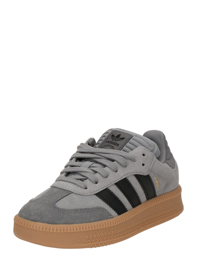 ADIDAS ORIGINALS Sneaker 'SAMBA' Jungen Größe 35.5 grau / dunkelgrau / schwarz