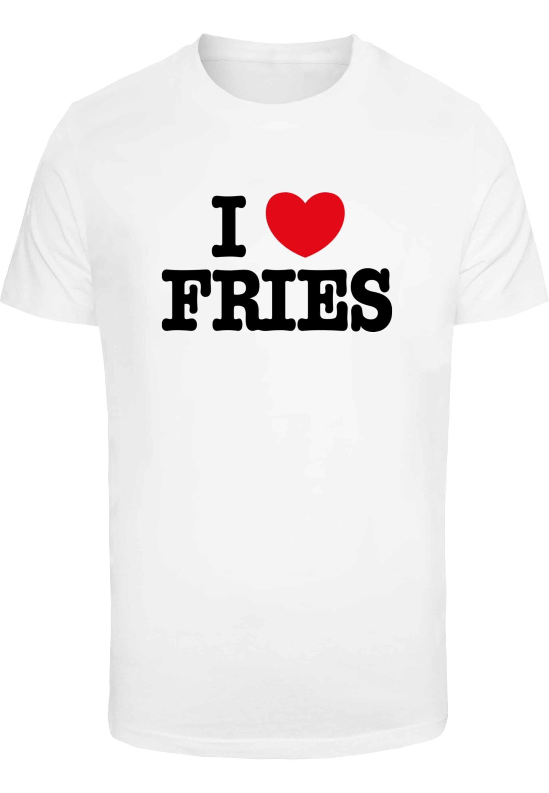 Mister Tee T-shirt 'Love Fries' röd / svart herr