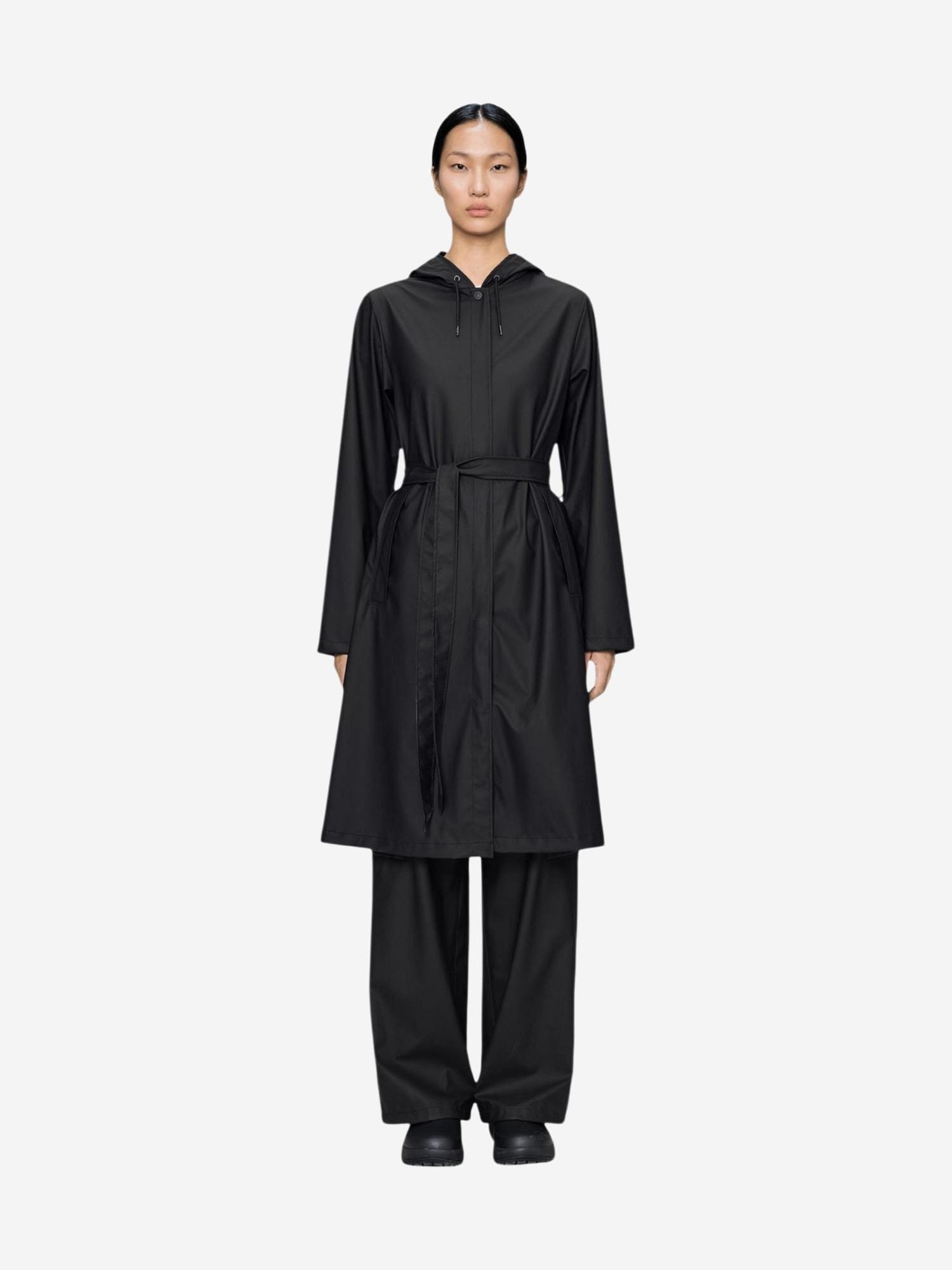 RAINS Abrigo funcional 'A-Line Longer W Jcket W3 12040' negro – imagen 2