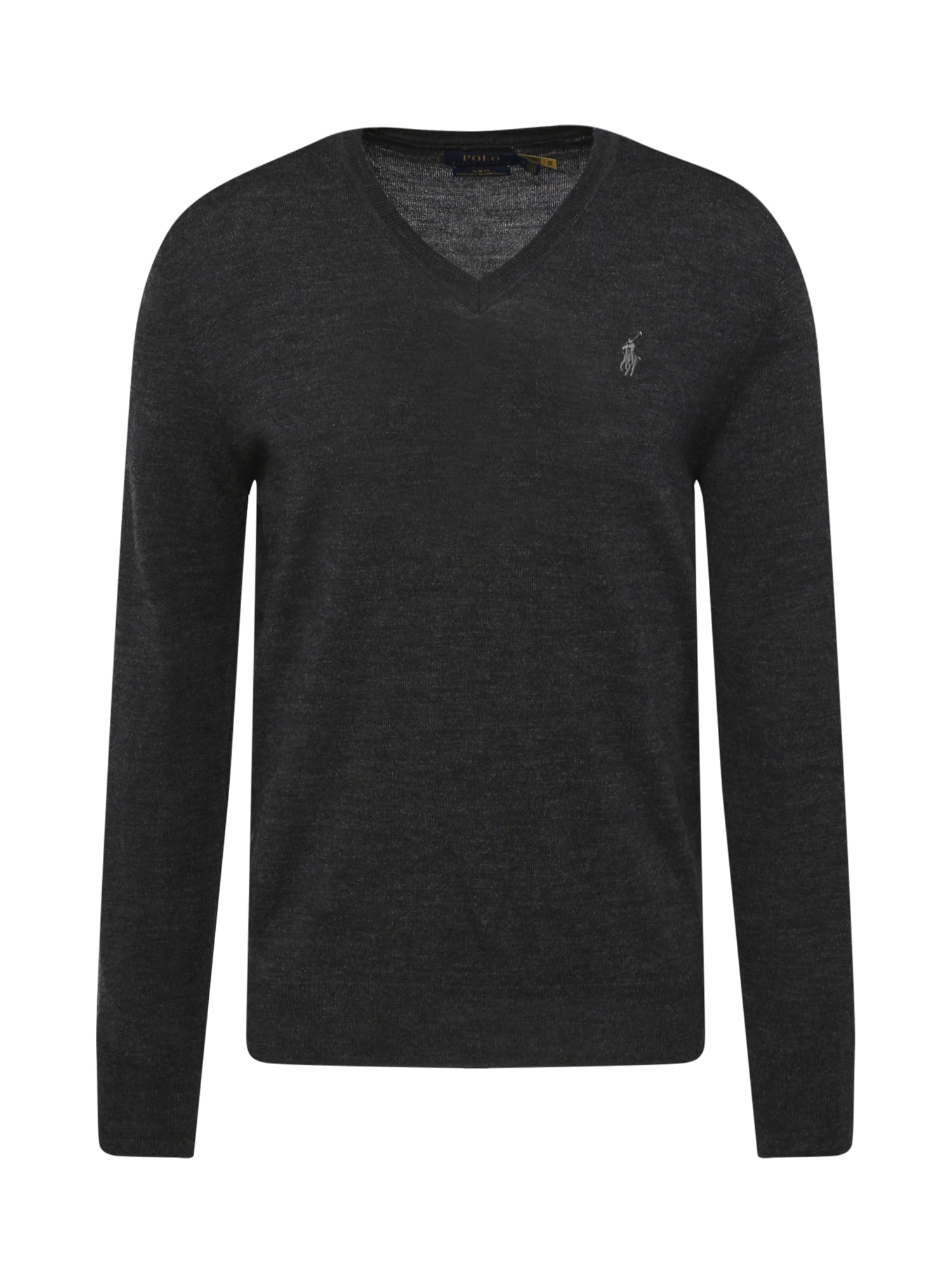 Polo Ralph Lauren Пуловер  сиво / антрацитно черно