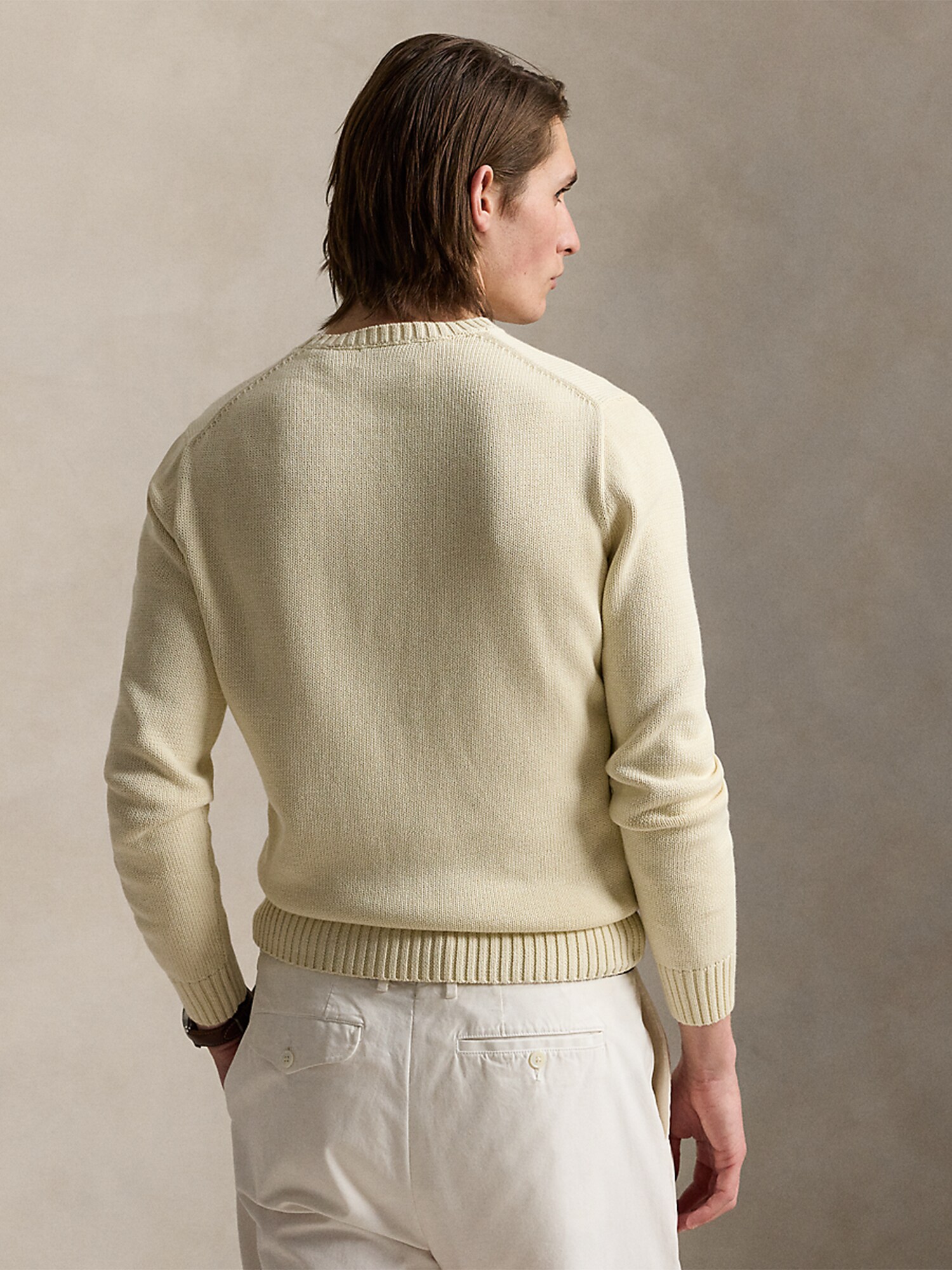 Polo Ralph Lauren Jersey crema / azul – imagen 3