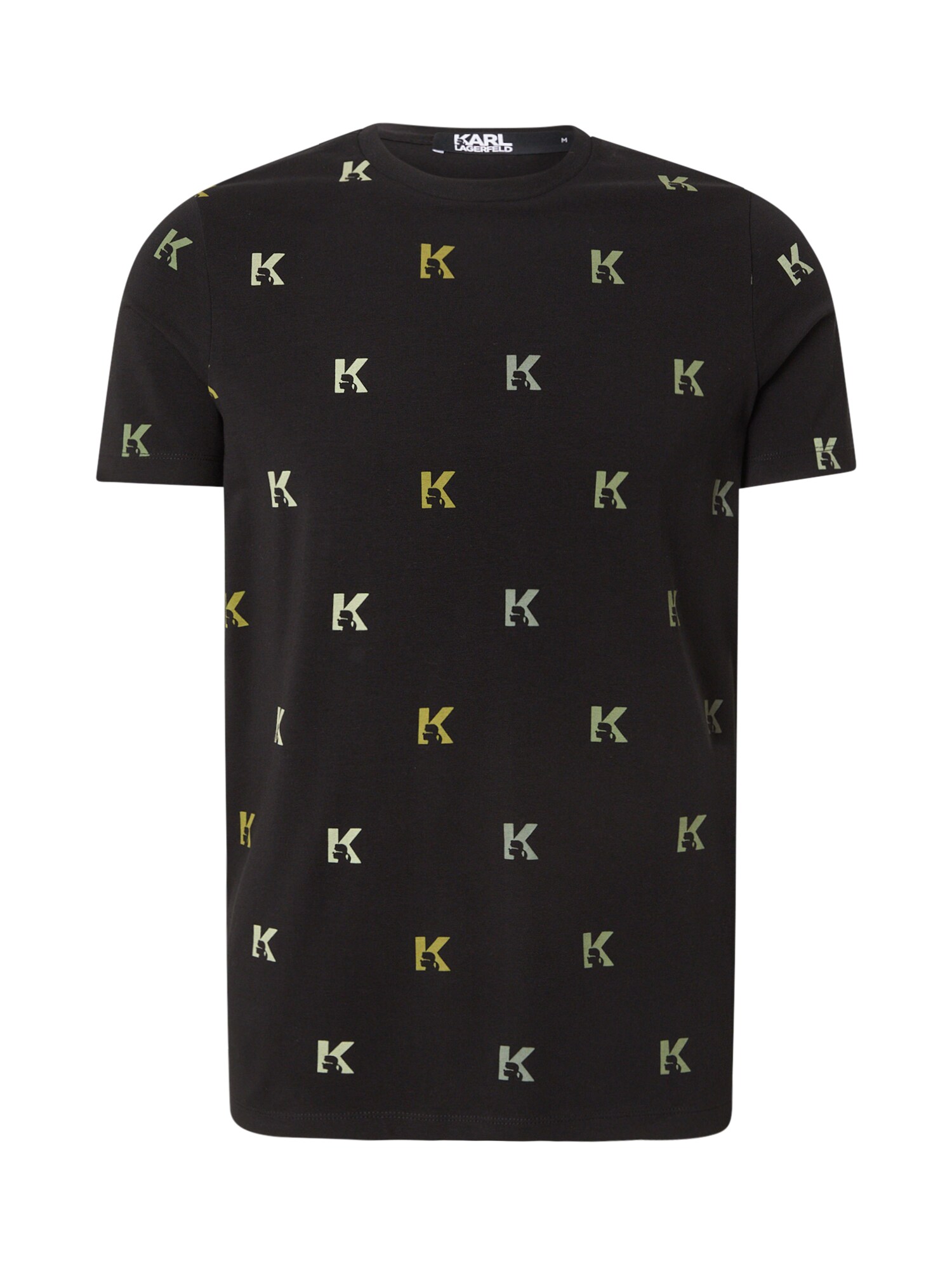 Karl Lagerfeld Tricou  verde / oliv / verde pastel / negru