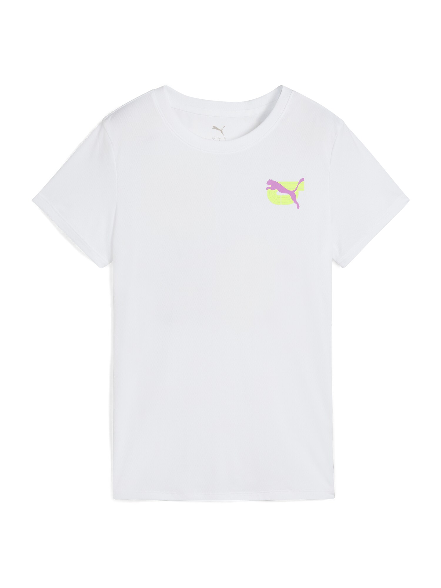PUMA Funkcionális felső  világoskék / neonsárga / rózsaszín / fehér akciós termékkép 1