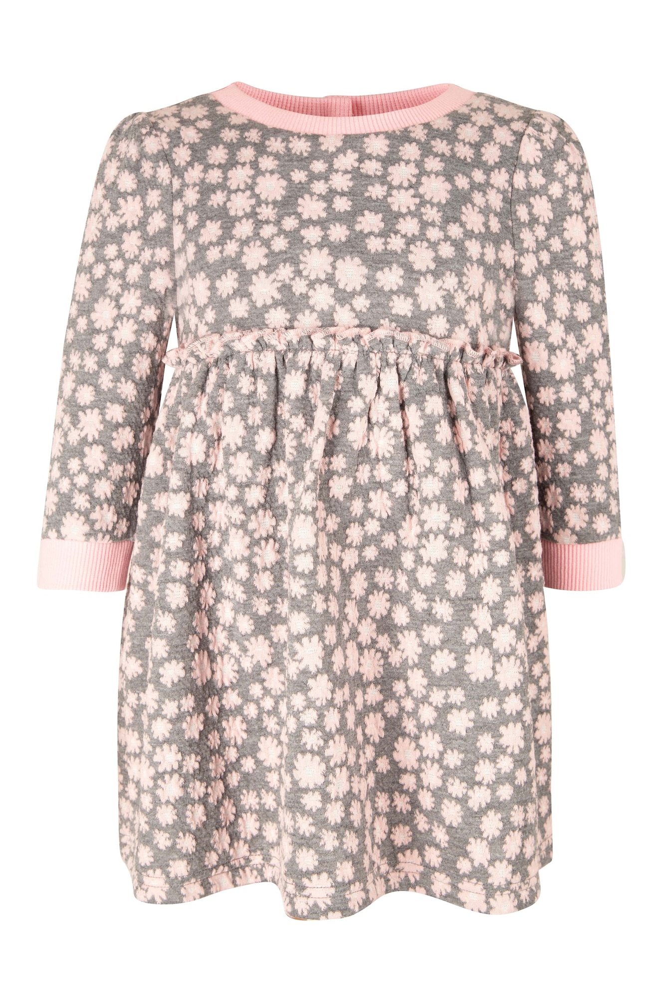 happy girls Rochie  gri / roz pastel