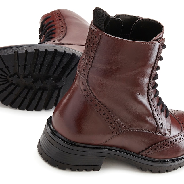 LASCANA, Šnurovacie členkové čižmy, Červená, Obrázok 2 z 3