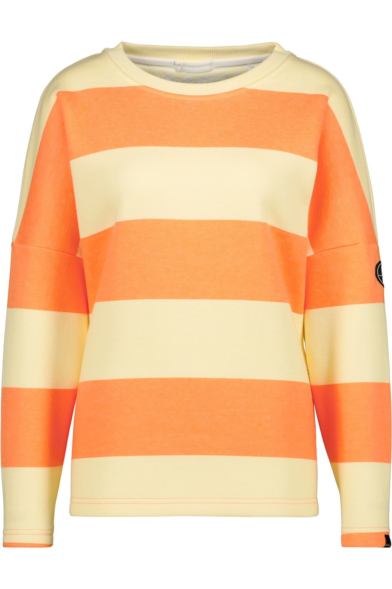 Alife and Kickin Sweater majica 'DeniseAK'  svijetložuta / narančasta / crna / bijela