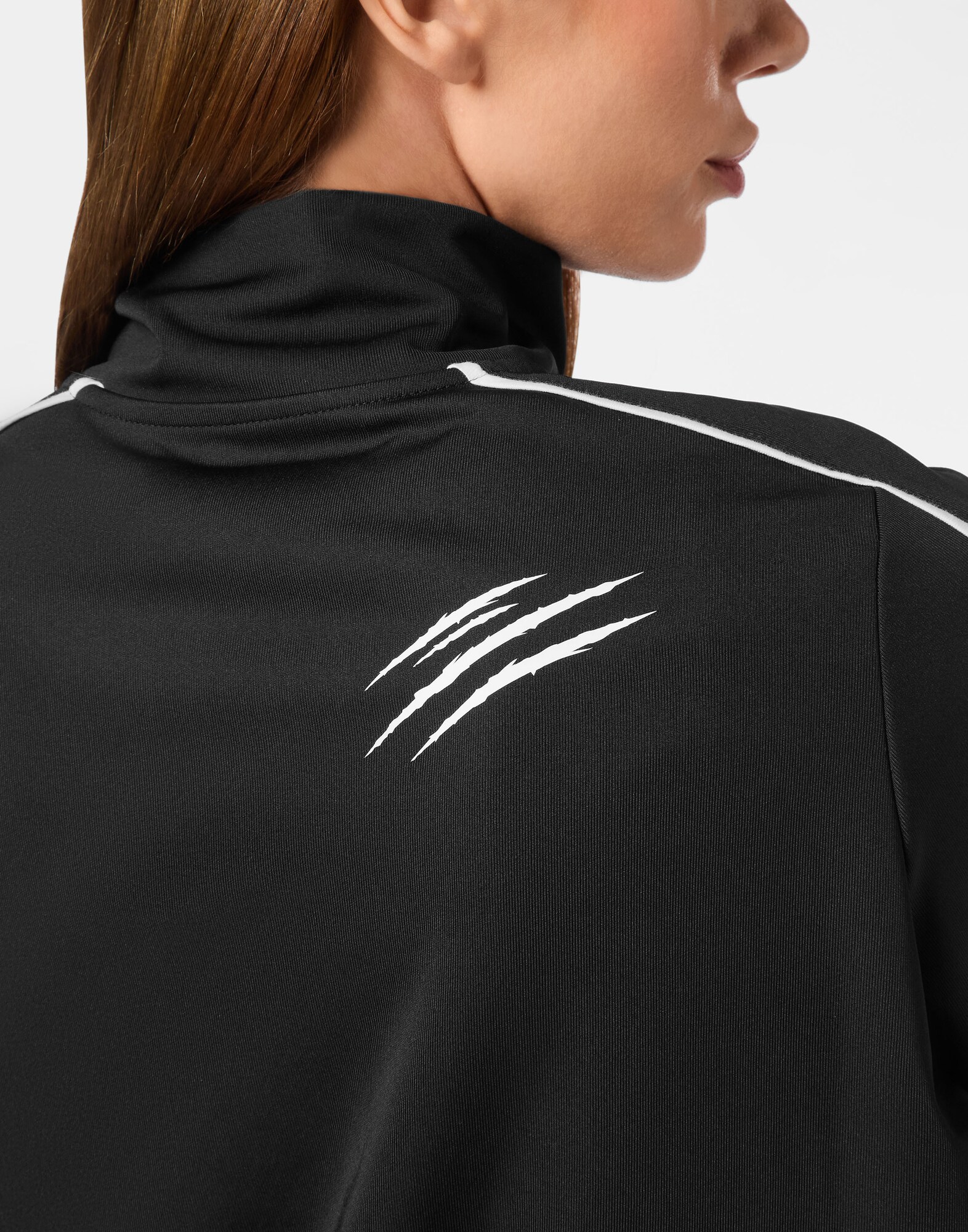 Plein Sport Sudadera con cremallera negro / blanco – imagen 3