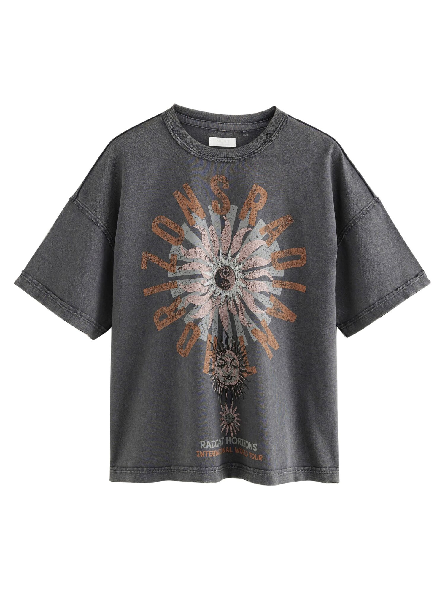 Next Tricou  maro pueblo / gri