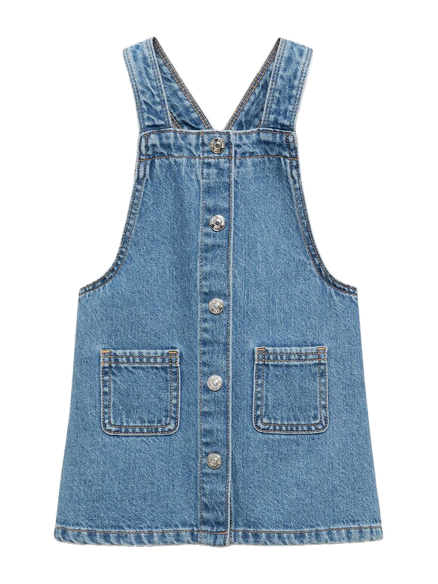 MANGO KIDS Rochie RUFFI  albastru denim