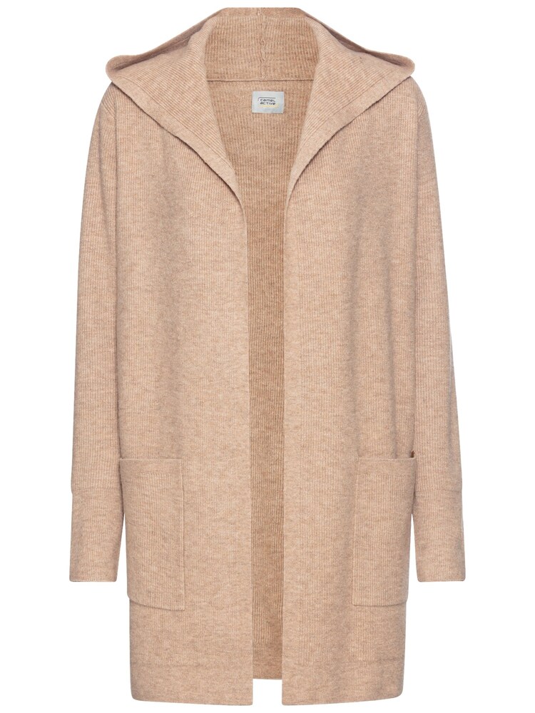 CAMEL ACTIVE Langer Cardigan mit Kapuze Damen Größe XS beige