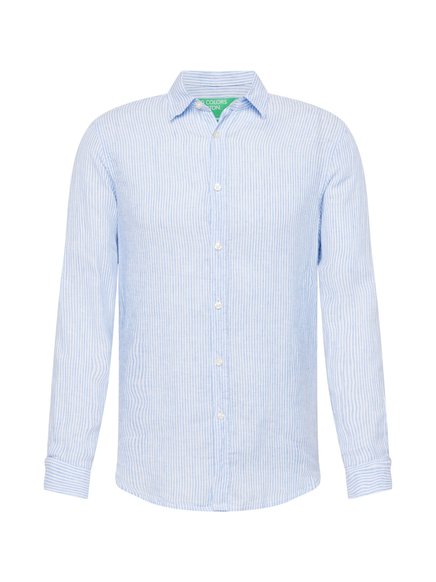 UNITED COLORS OF BENETTON Marškiniai šviesiai mėlyna / balkšva
