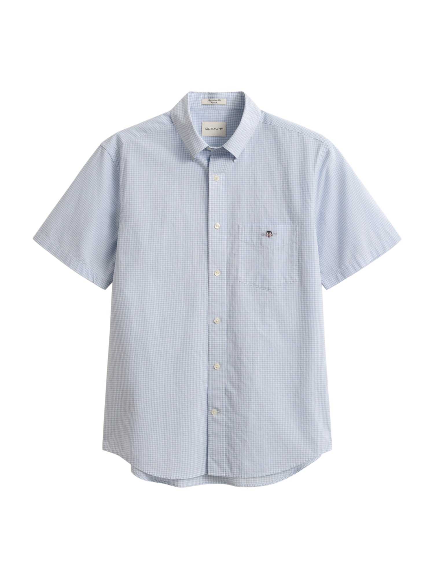 GANT Cămașă CLASSIC  albastru deschis / alb