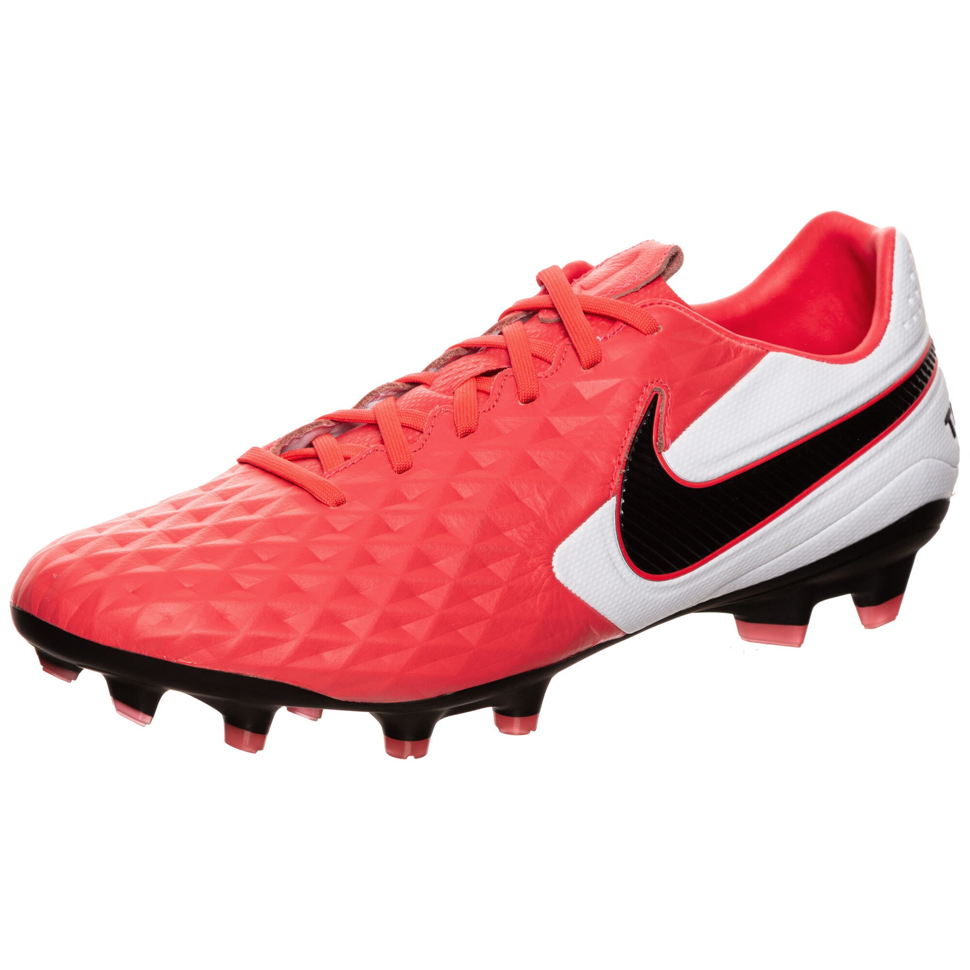 NIKE Futbolo bateliai 'Tiempo Legend 8 Pro'  balta / neoninė raudona / juoda