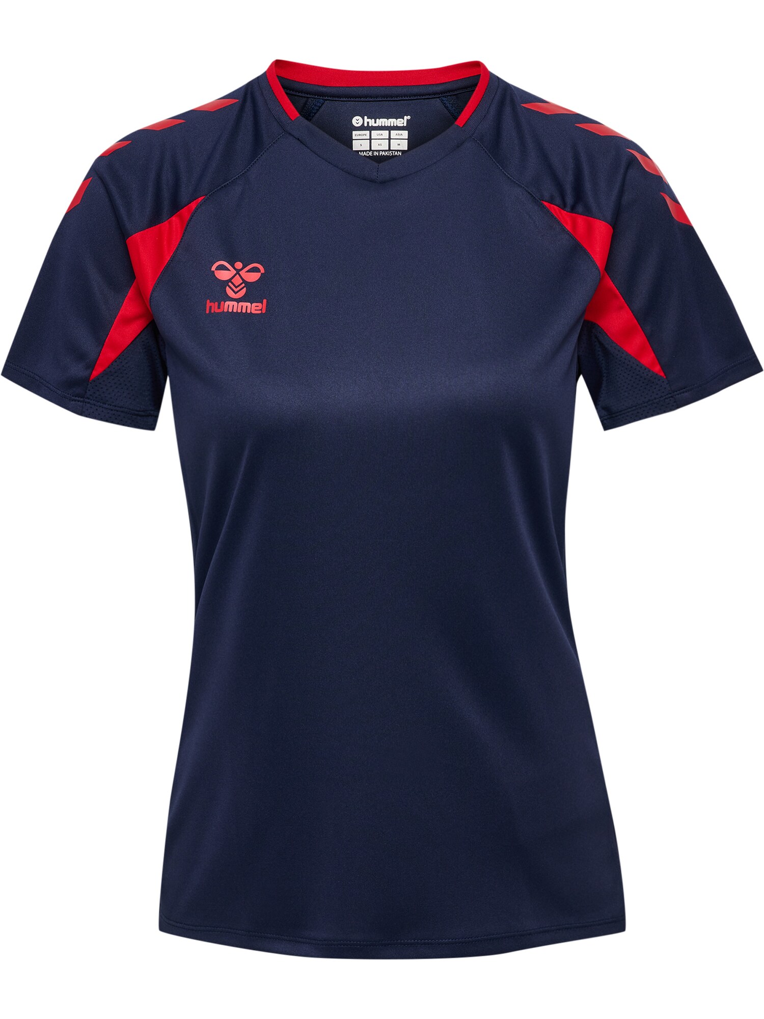 Hummel Functioneel Shirt 'Core 2.0' Donkerblauw / Vuurrood