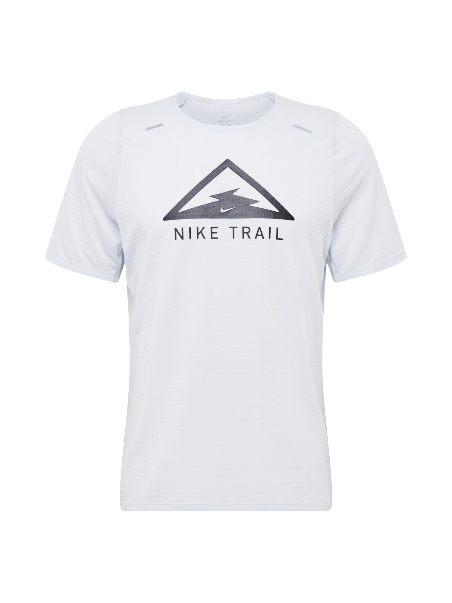 NIKE Sportiniai marškinėliai 'Rise 365 Trail'  juoda / margai balta
