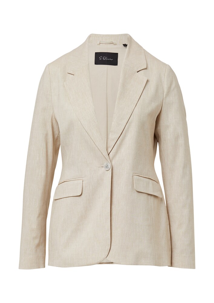 s.Oliver BLACK LABEL Blazer Damen Größe 46 beige