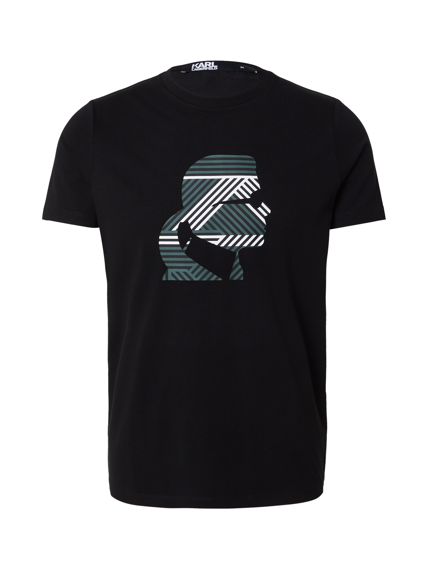 Karl Lagerfeld Tricou  gri / negru / alb