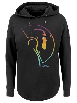 F4NT4STIC Sweatshirt ‘Buzz Lightyear Blended Stare’ Turquoise / Lila / Oranje / Zwart