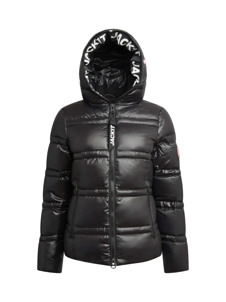 JACK1T Jacke ' R4D Tramline Puffer Racer Lux ' Damen Größe M schwarz