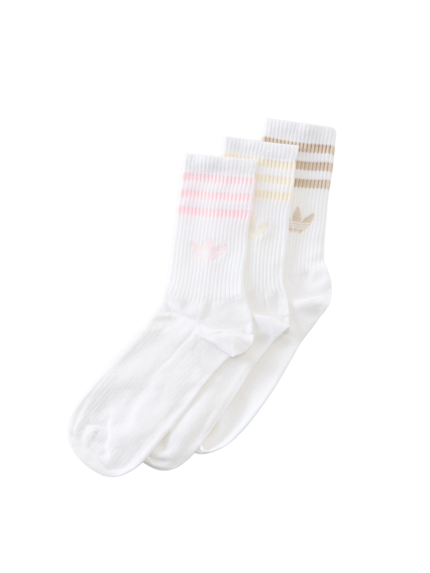 ADIDAS ORIGINALS Ponožky  žltohnedá / brokátová / ružová / biela