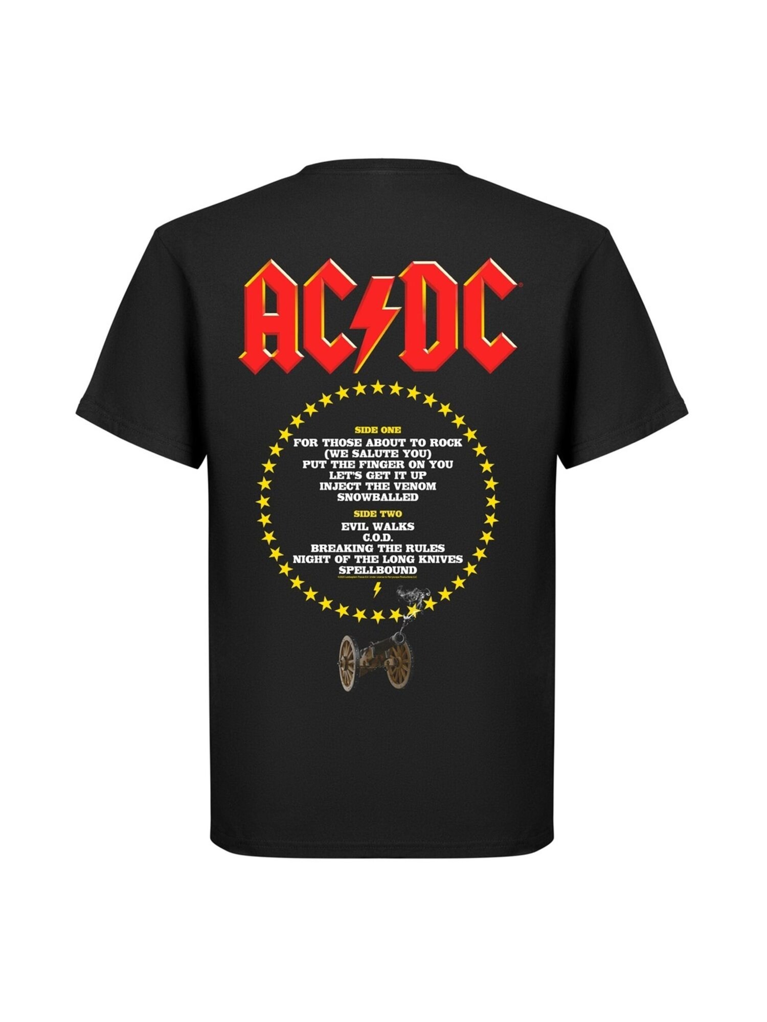 AC/DC Camiseta 'Ac/dc For Those About to Rock Tracks Sweatshirt' negro – imagen 2
