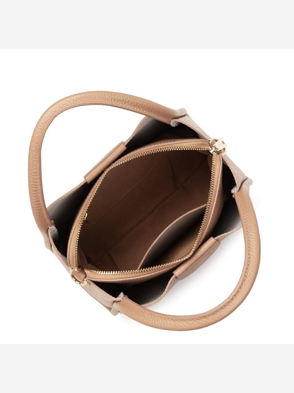 Handväska 'Lancaster Sac à main Aimantée S Ida Double Naturel In Beige'